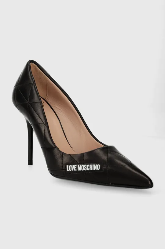 Кожаные туфли Love Moschino чёрный