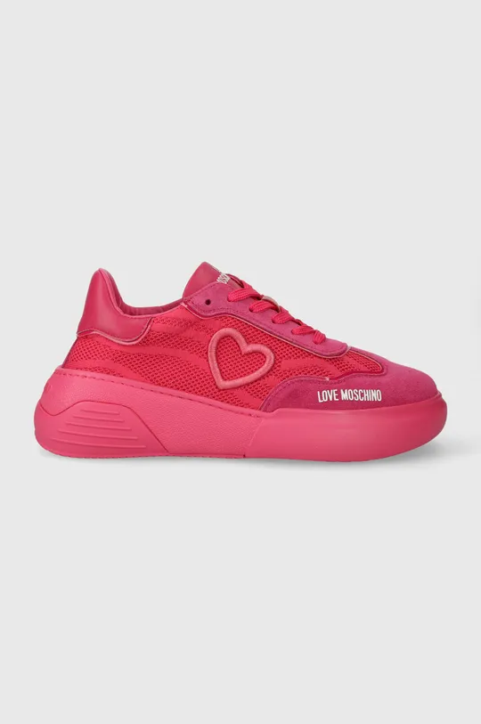 różowy Love Moschino sneakersy Damski