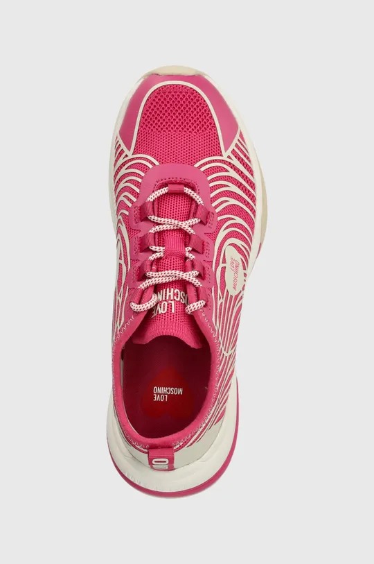 różowy Love Moschino sneakersy