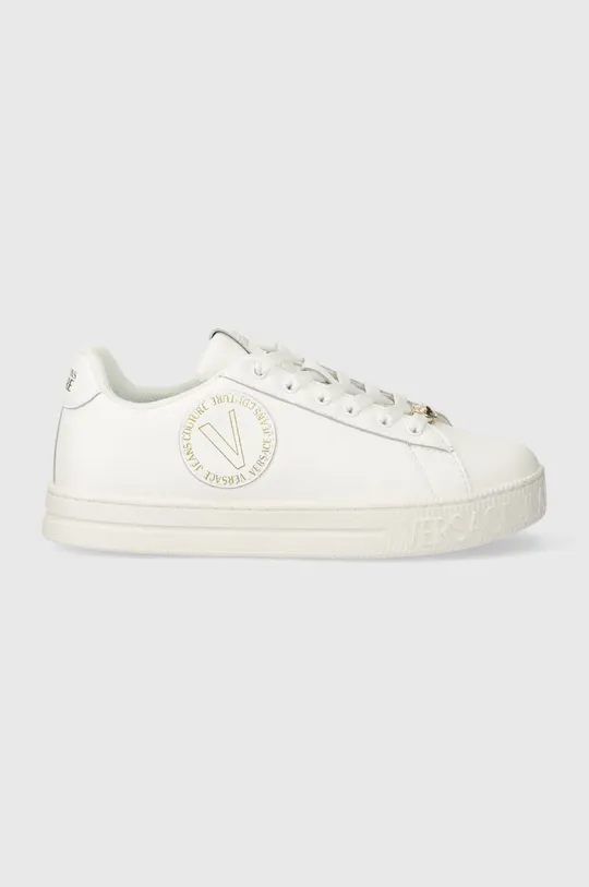 Δερμάτινα αθλητικά παπούτσια Versace Jeans Couture Court 88 λευκό