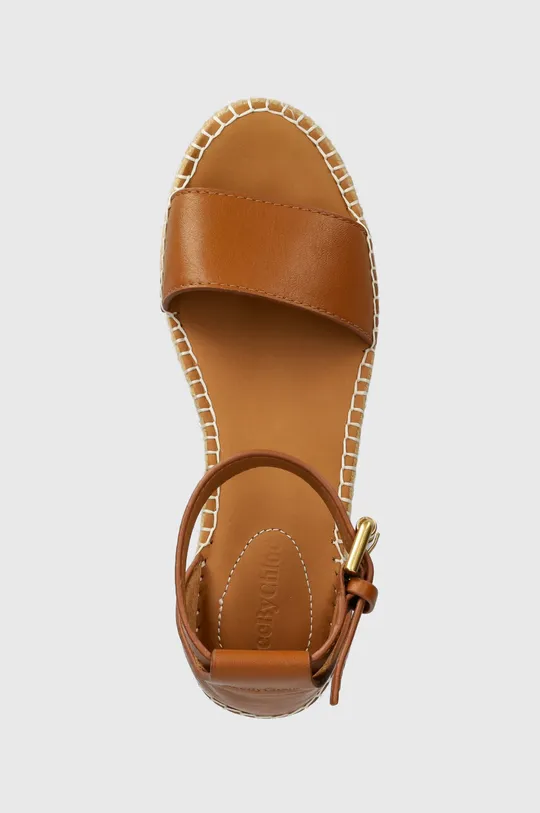 hnedá Kožené sandále See by Chloé Glyn