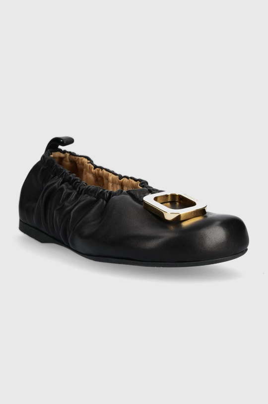 JW Anderson balerini de piele Ballerina negru