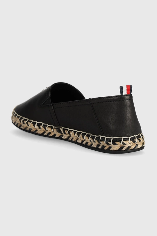 Kožne espadrile Tommy Hilfiger TH LEATHER FLAT ESPADRILLE Vanjski dio: Prirodna koža Unutrašnji dio: Sintetički materijal, Tekstilni materijal, Prirodna koža Potplat: Sintetički materijal