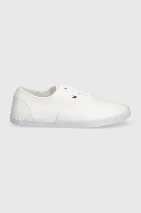 Tenisice Tommy Hilfiger CANVAS LACE UP SNEAKER bijela