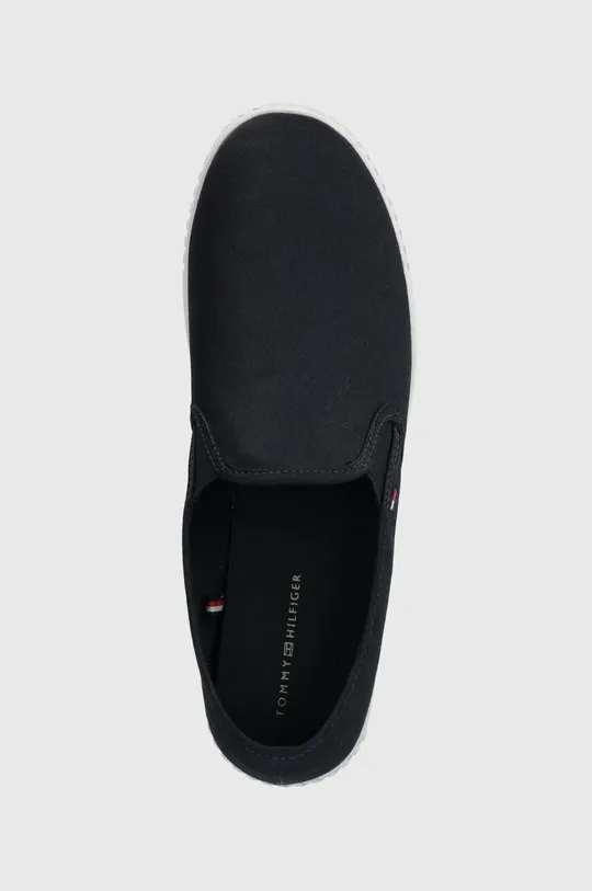 sötétkék Tommy Hilfiger sportcipő CANVAS SLIP-ON SNEAKER