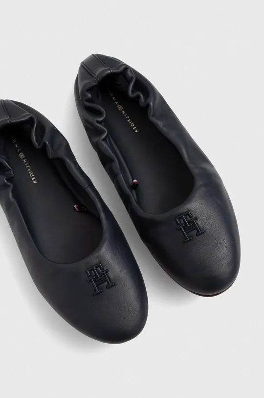 темно-синій Шкіряні балетки Tommy Hilfiger TH ELEVATED ELASTIC BALLERINA Жіночий