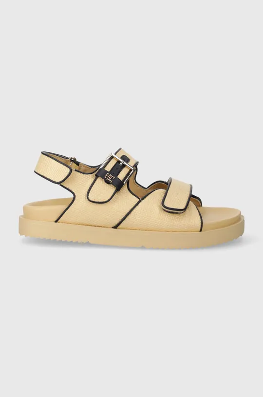 Σανδάλια Tommy Hilfiger RAFIA SPORTY SANDAL μπεζ