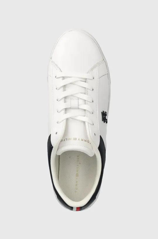 biela Kožené tenisky Tommy Hilfiger TH PLATFORM COURT SNEAKER