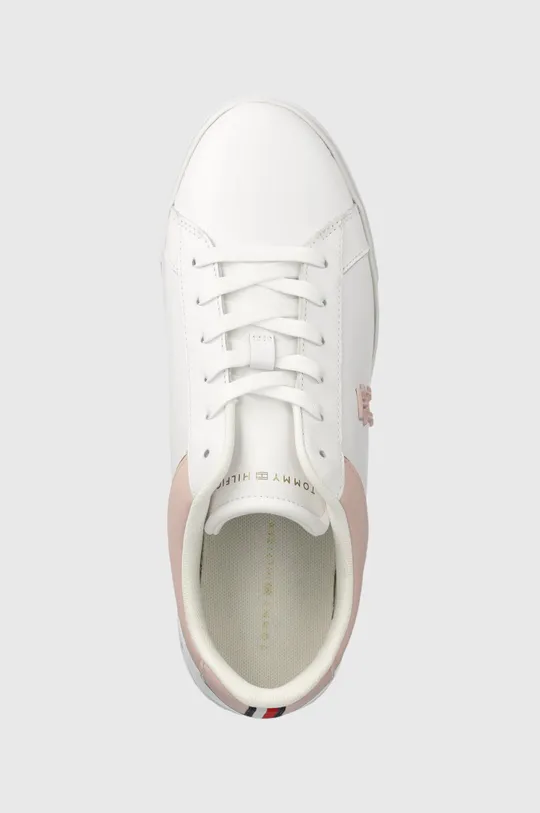 λευκό Δερμάτινα αθλητικά παπούτσια Tommy Hilfiger TH PLATFORM COURT SNEAKER