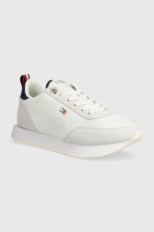 biela Tenisky Tommy Hilfiger FLAG KNIT RUNNER Dámsky