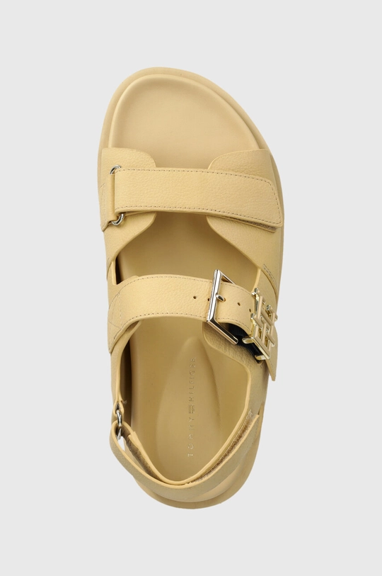 beżowy Tommy Hilfiger sandały nubukowe TH HARDWARE NUBUCK SPORTY SANDAL