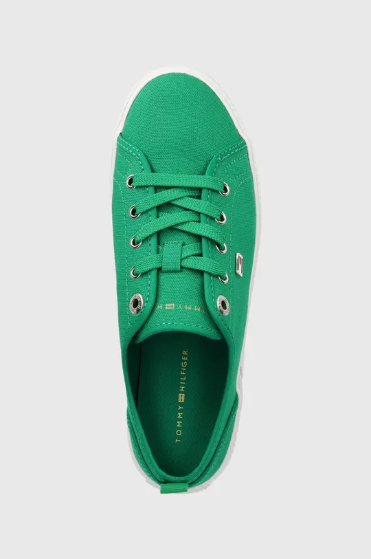 πράσινο Πάνινα παπούτσια Tommy Hilfiger VULC CANVAS SNEAKER