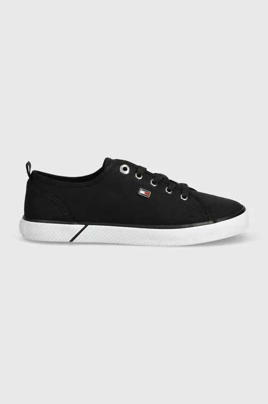Tenisice Tommy Hilfiger VULC CANVAS SNEAKER crna