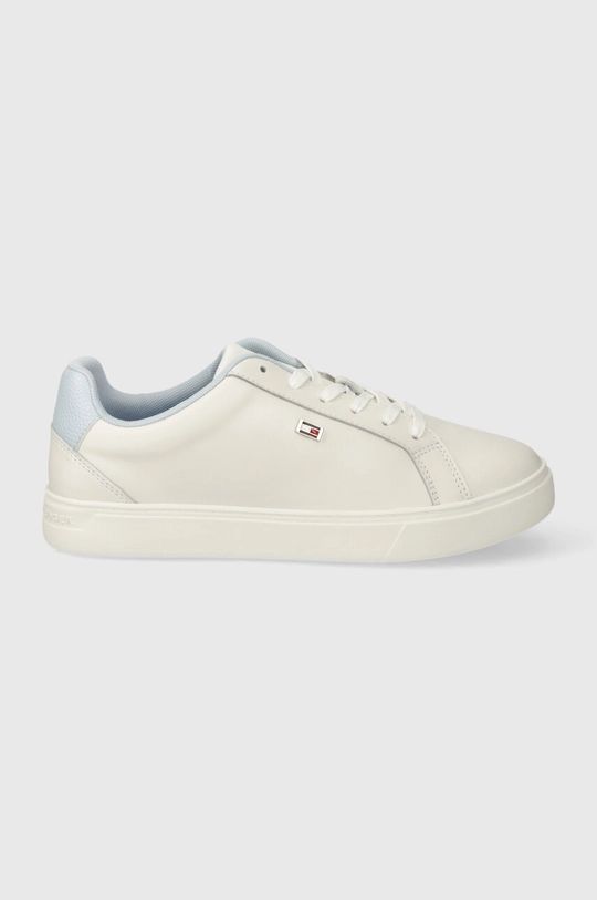 biela Kožené tenisky Tommy Hilfiger FLAG COURT SNEAKER Dámsky