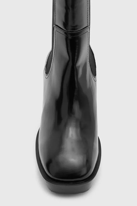 Δερμάτινες μπότες AllSaints Lottie μαύρο