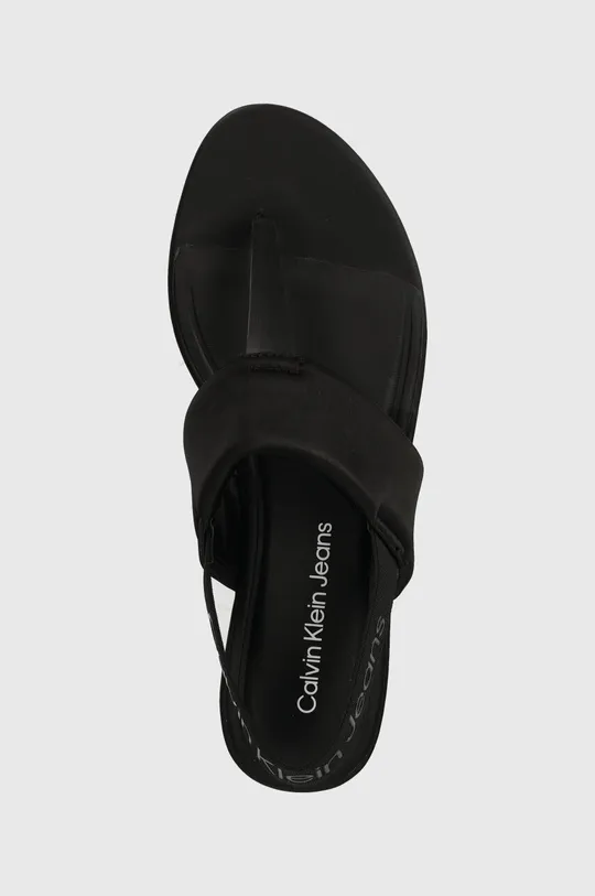 čierna Sandále Calvin Klein Jeans FLAT SANDAL TOEPOST DC