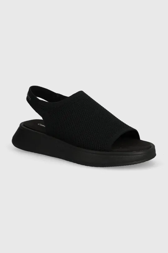 nero Calvin Klein Jeans sandali SLING KNIT SANDAL MG UC Donna