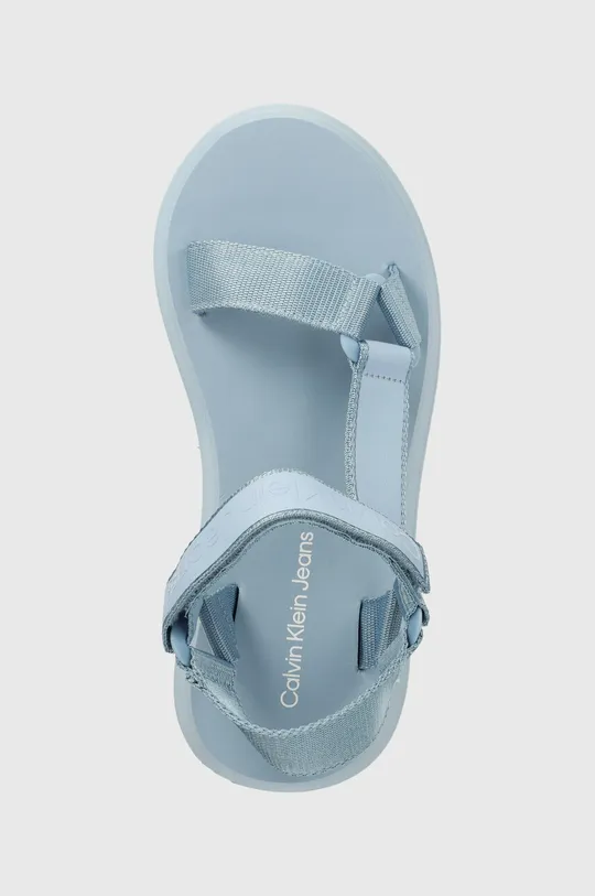 modra Sandali Calvin Klein Jeans SANDAL VELCRO WEBBING DC