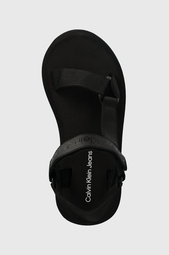 fekete Calvin Klein Jeans szandál SANDAL VELCRO WEBBING DC