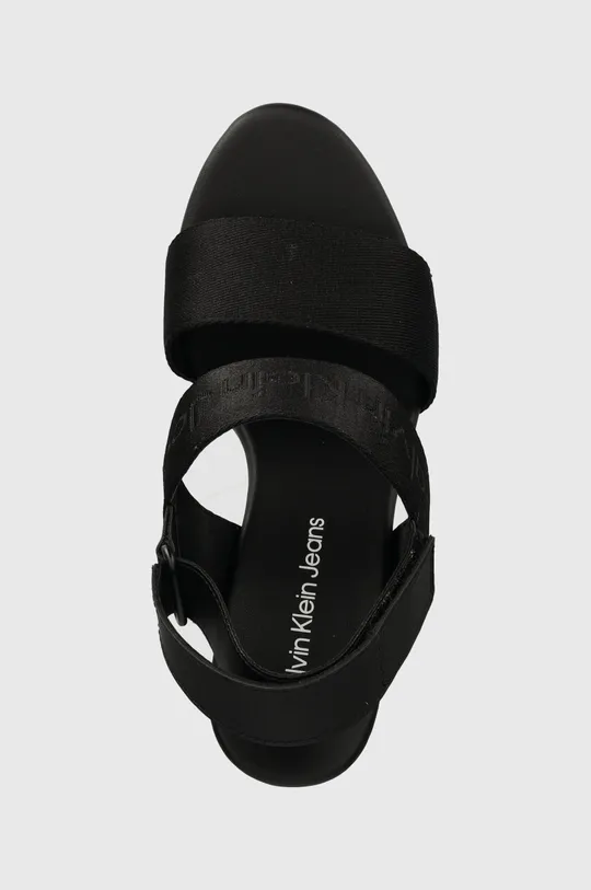 nero Calvin Klein Jeans sandali WEDGE SANDAL WEBBING IN MR
