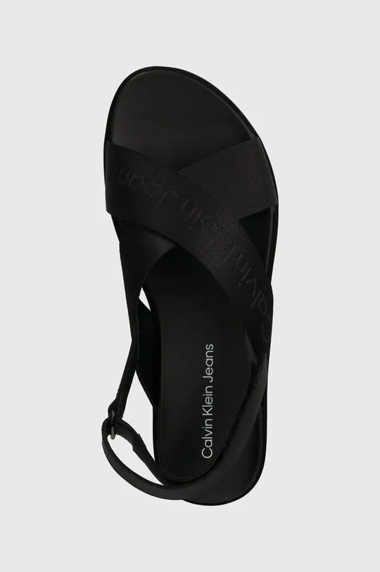 čierna Sandále Calvin Klein Jeans FLATFORM SANDAL SLING IN MR