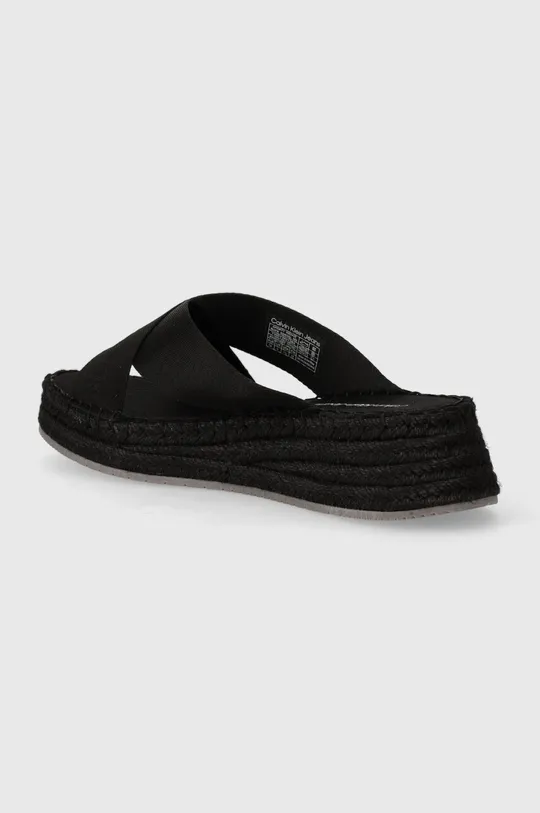 Calvin Klein Jeans ciabatte slide SPORTY WEDGE ROPE SANDAL MR Gambale: Materiale tessile Parte interna: Materiale tessile Suola: Materiale sintetico