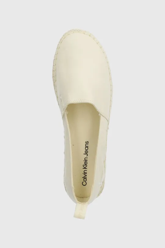 beżowy Calvin Klein Jeans espadryle PLATFORM ESPADRILLE ML BTW