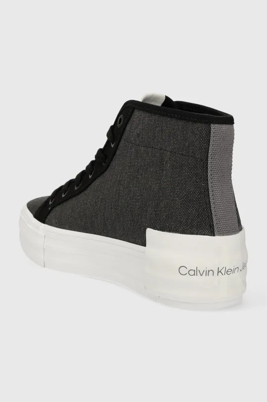 Superge Calvin Klein Jeans BOLD VULC FLATF MID CS ML BTW Zunanjost: Tekstilni material Notranjost: Tekstilni material Podplat: Sintetični material