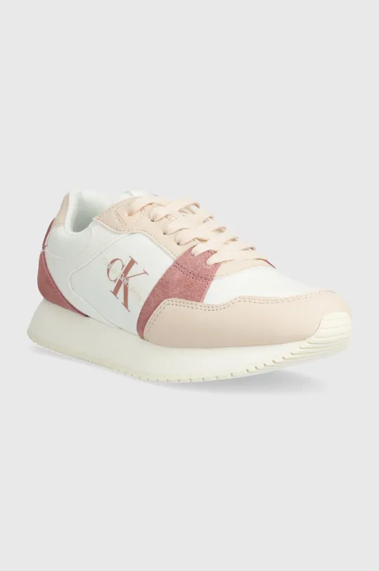 Calvin Klein Jeans sneakers RUNNER LOW LACE MIX ML BTW rosa