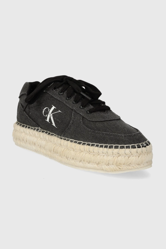 Calvin Klein Jeans espadrilles ESPADRILLE SNEAKER CS BTW fekete