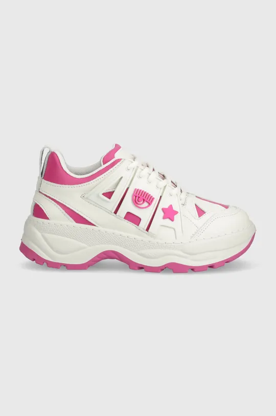 Кожаные кроссовки Chiara Ferragni Eyefly Sneakers розовый