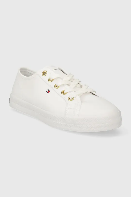 Παιδικά πάνινα παπούτσια Tommy Hilfiger ESSENTIAL NAUTICAL SNEAKER λευκό