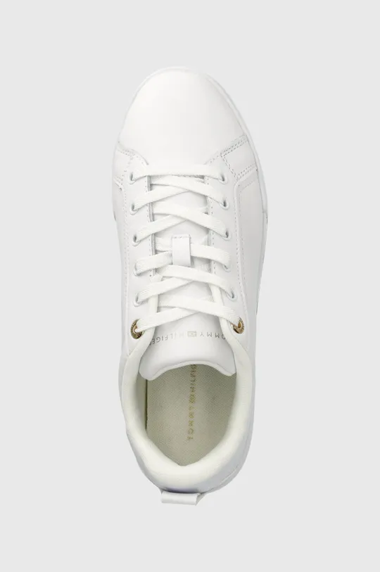 λευκό Δερμάτινα αθλητικά παπούτσια Tommy Hilfiger CHIQUE COURT SNEAKER