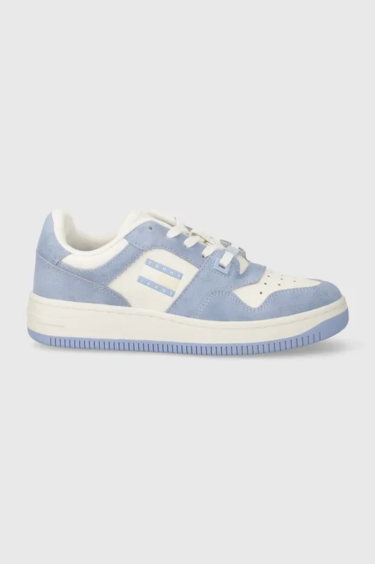 Tommy Jeans sneakers TJW RETRO BASKET WASHED SUEDE blu