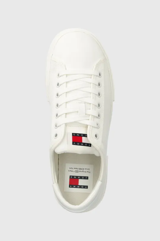 fehér Tommy Jeans sportcipő TJW FOXING FLATFORM SNEAKER