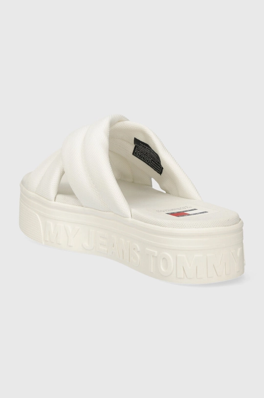 Παντόφλες Tommy Jeans TJW LETTERING FLATFORM SANDAL Πάνω μέρος: Υφαντικό υλικό Εσωτερικό: Υφαντικό υλικό Σόλα: Συνθετικό ύφασμα