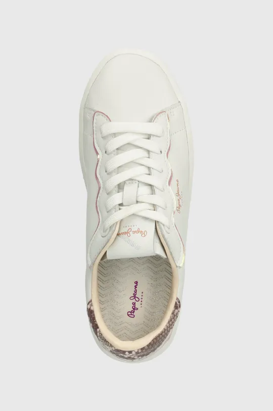 biały Pepe Jeans sneakersy skórzane PLS00006