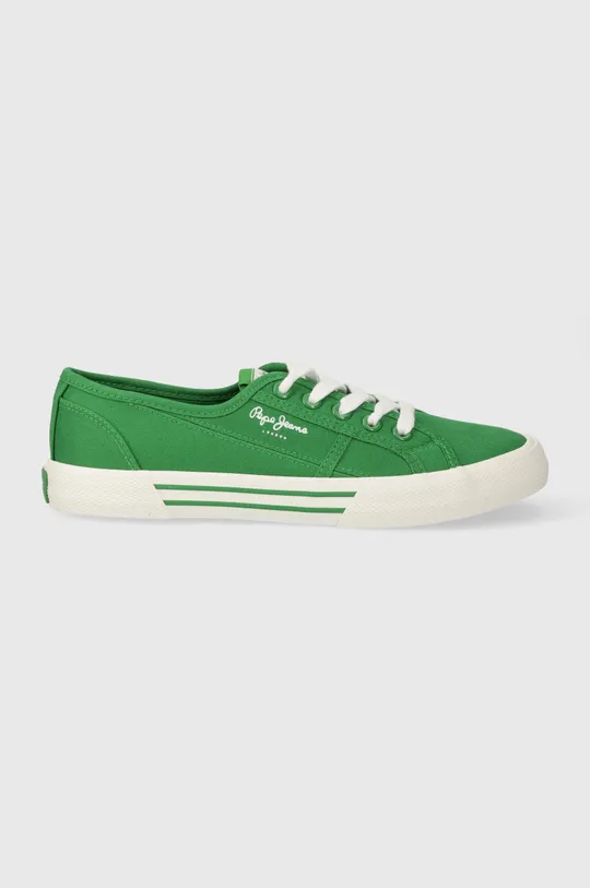 zielony Pepe Jeans tenisówki PLS31287 Damski