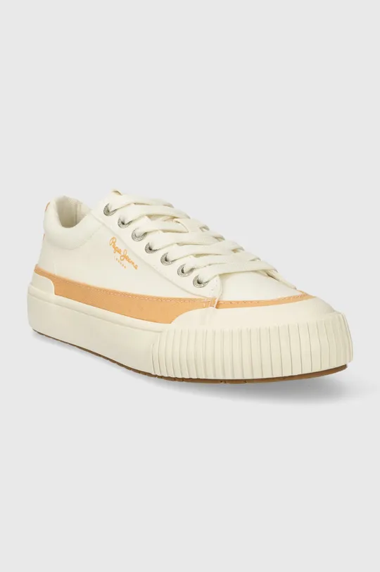 Πάνινα παπούτσια Pepe Jeans PLS31558 πορτοκαλί