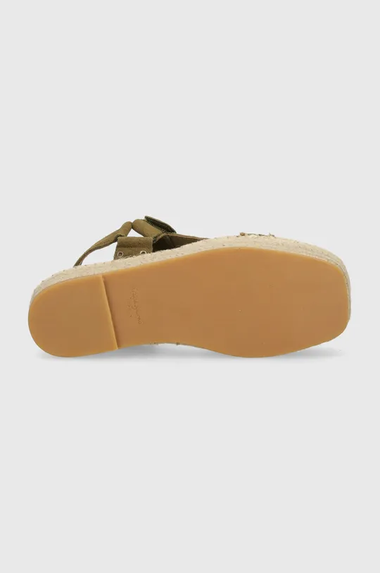 Sandale od brušene kože Pepe Jeans PLS90660 Ženski