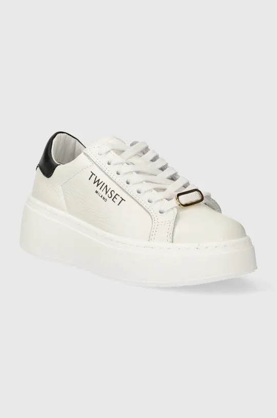 Twinset sneakers in pelle bianco