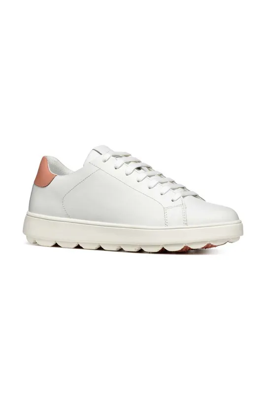 Geox sneakersy skórzane D SPHERICA ECUB-1 biały