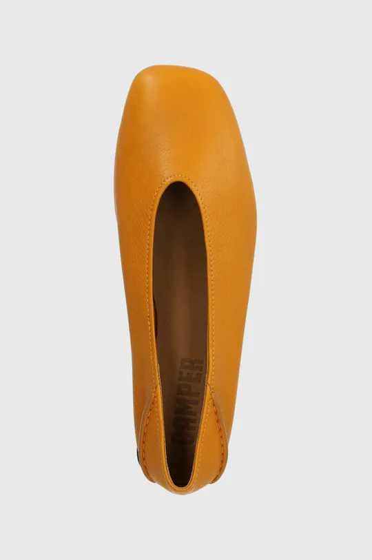 narancssárga Camper bőr balerina cipő Casi Myra