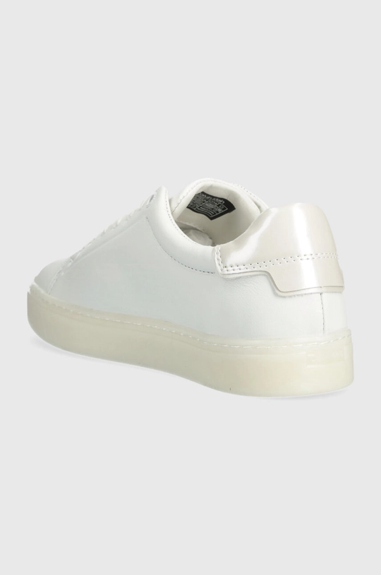 Kožne tenisice Calvin Klein CUPSOLE LACE UP PEARL Vanjski dio: Prirodna koža Unutrašnji dio: Tekstilni materijal, Prirodna koža Potplat: Sintetički materijal