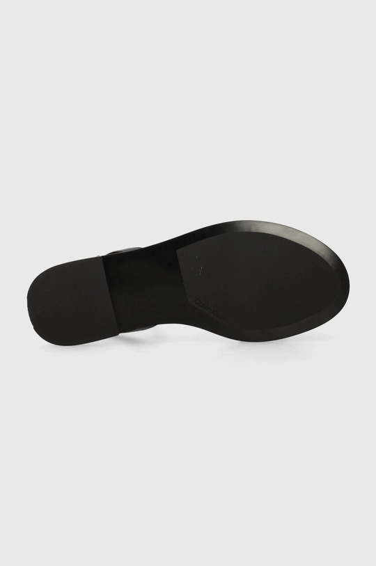 Calvin Klein bőr szandál FLAT SANDAL RELOCK LTH Női