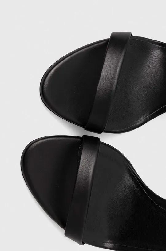 Calvin Klein sandały skórzane HEEL SANDAL 90 LTH Damski