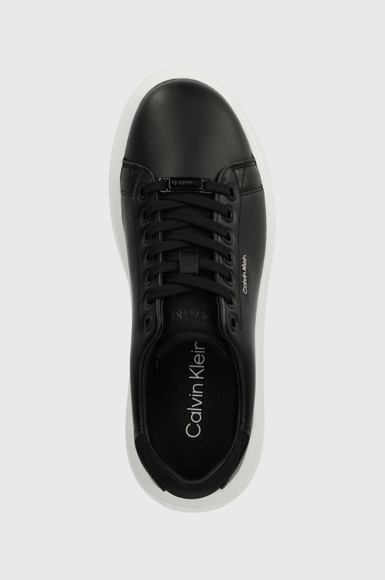 črna Usnjene superge Calvin Klein CUPSOLE LACE UP CALVIN MTL LTH