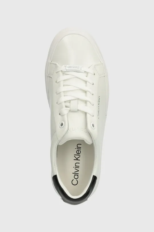 fehér Calvin Klein sportcipő VULCANIZED LACE UP LTH