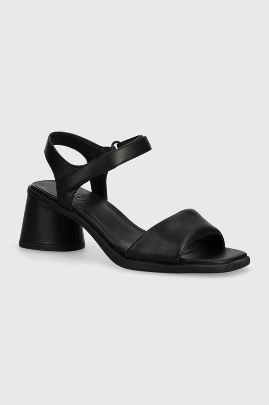 czarny Camper sandały skórzane Kiara Sandal Damski