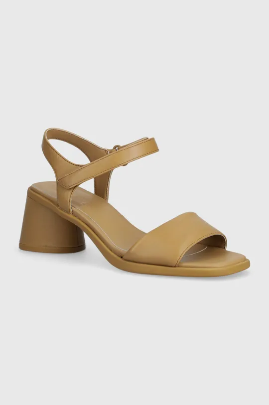 коричневий Шкіряні сандалі Camper Kiara Sandal Жіночий
